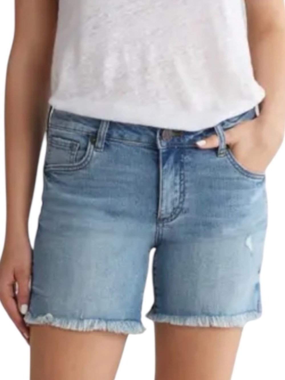 Kut from the Kloth Light Blue Denim Jean Shorts
